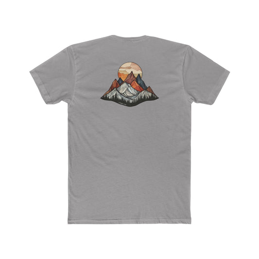 Mountain Sunset Unisex Cotton Crew Tee