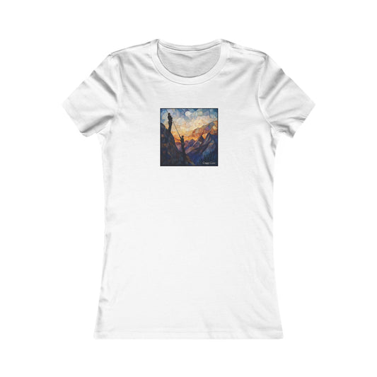 Climbers At Dusk - Stained Glass Series
