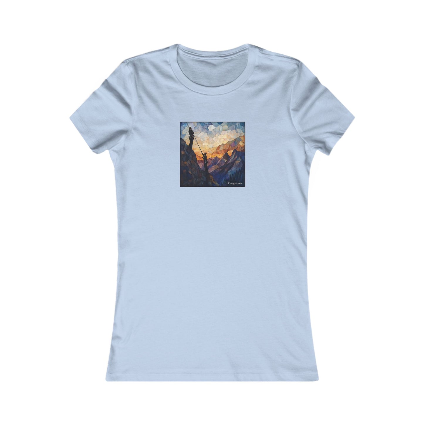 Climbers At Dusk - Stained Glass Series
