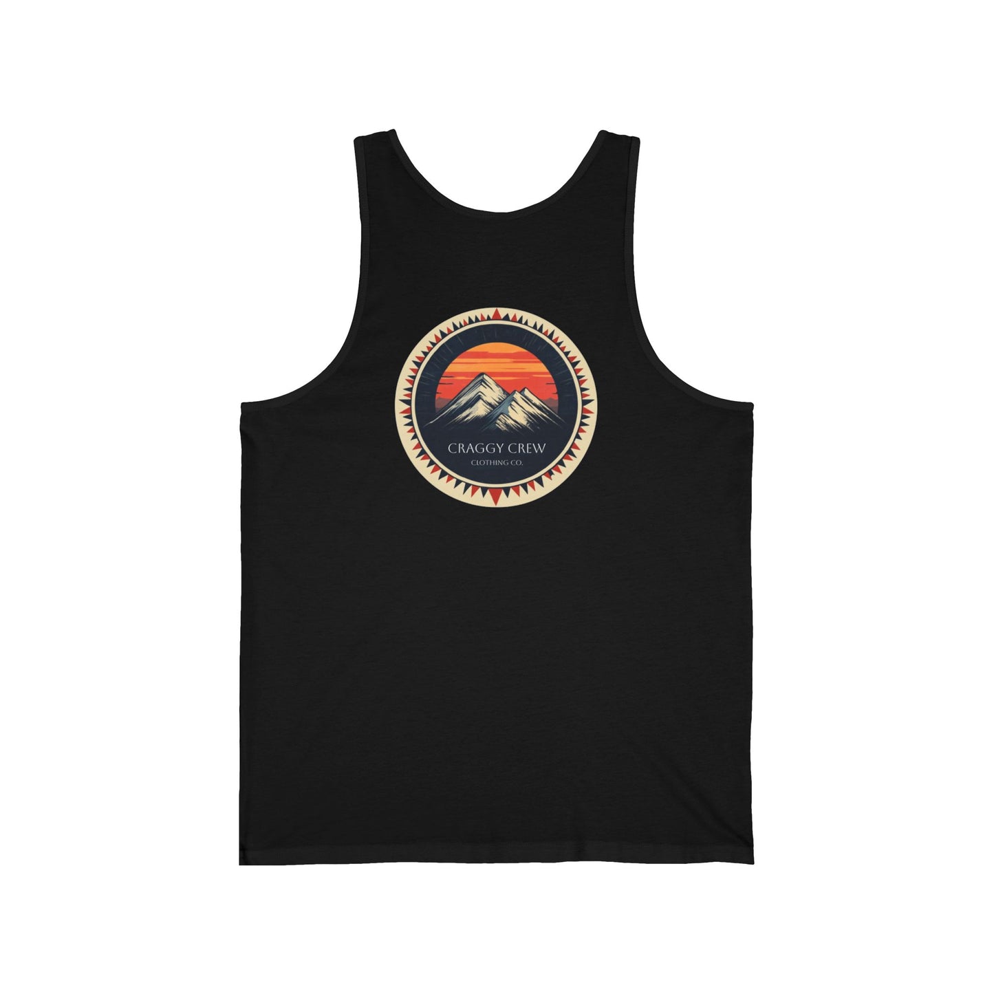 Sacred Sunrise Unisex Jersey Tank (Image On Back)
