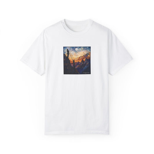 Climbers At Dusk - Stained Glass Series