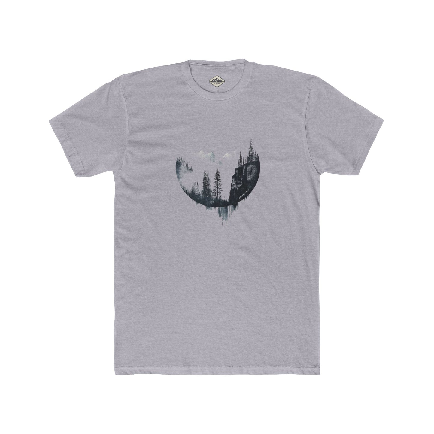 Crags In The Mist Cotton Crew Tee
