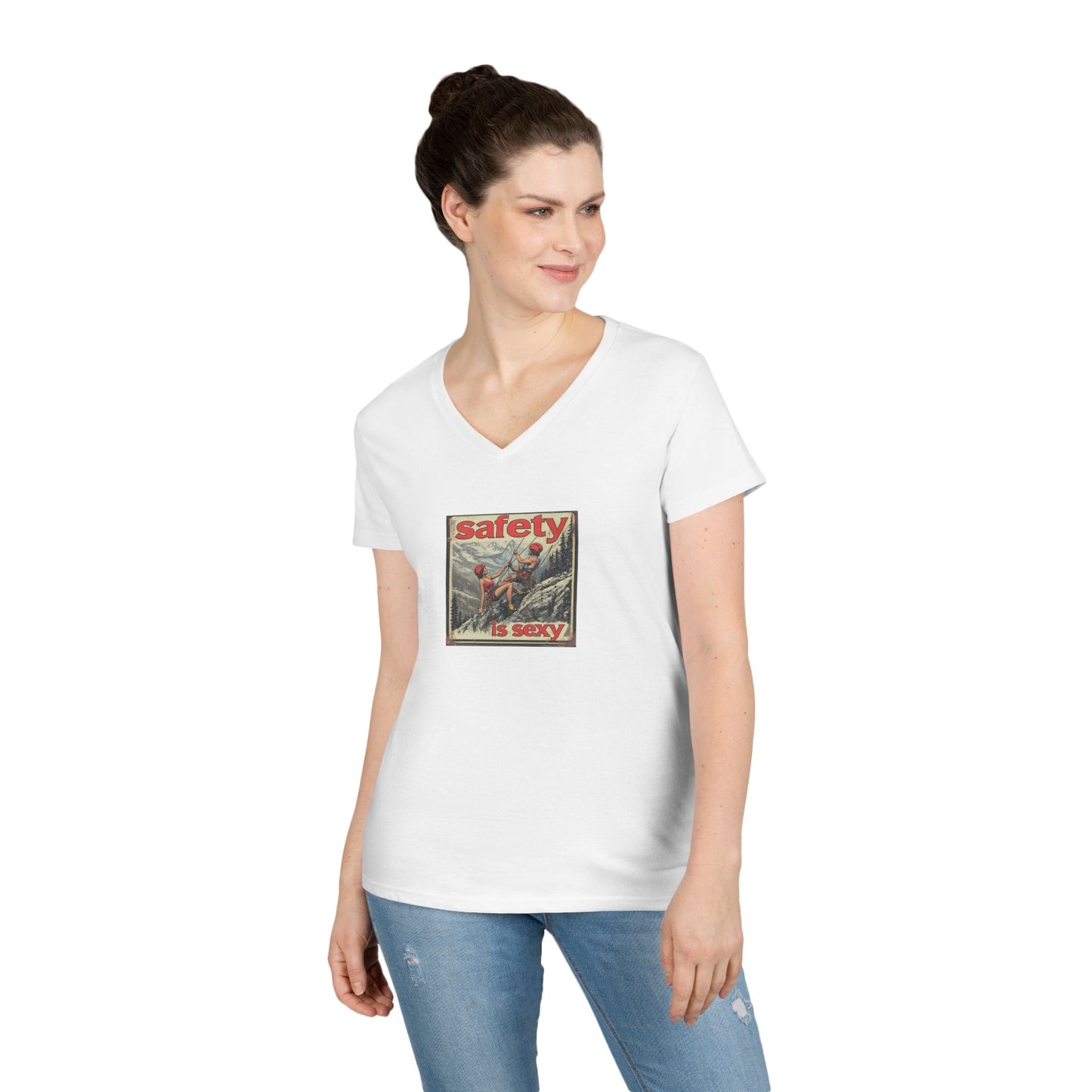 Helmets Make Me Swoon - V-Neck T-Shirt