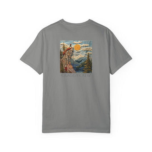 Cliff Top - Hand Knitted-Style T-Shirt