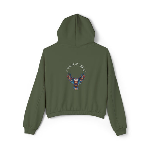 Owl Elevated Women's Cinched Bottom Hoodie - Craggy Crew