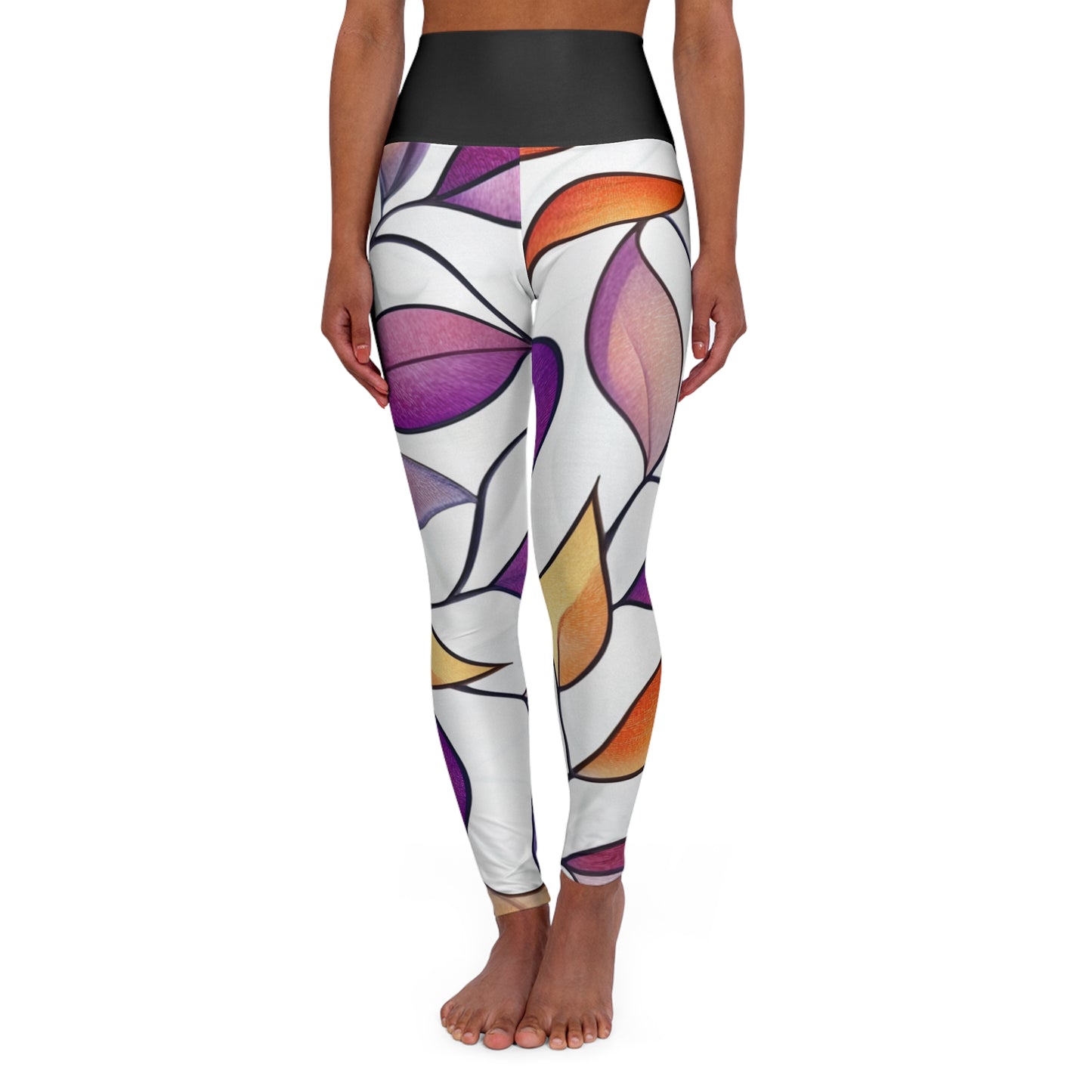 Feral Fox High Waisted Yoga Leggings by Craggy Crew