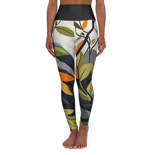 Leafy Leggings High Waisted Yoga Leggings