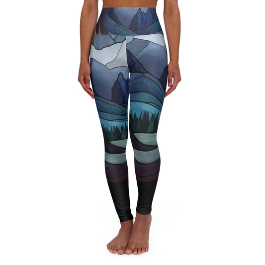 Artistic High Waisted Yoga Leggings