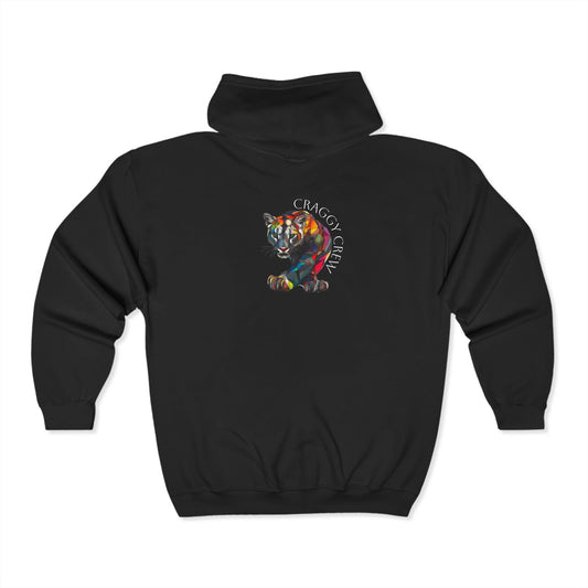 Lion Logo Zip Hoodie
