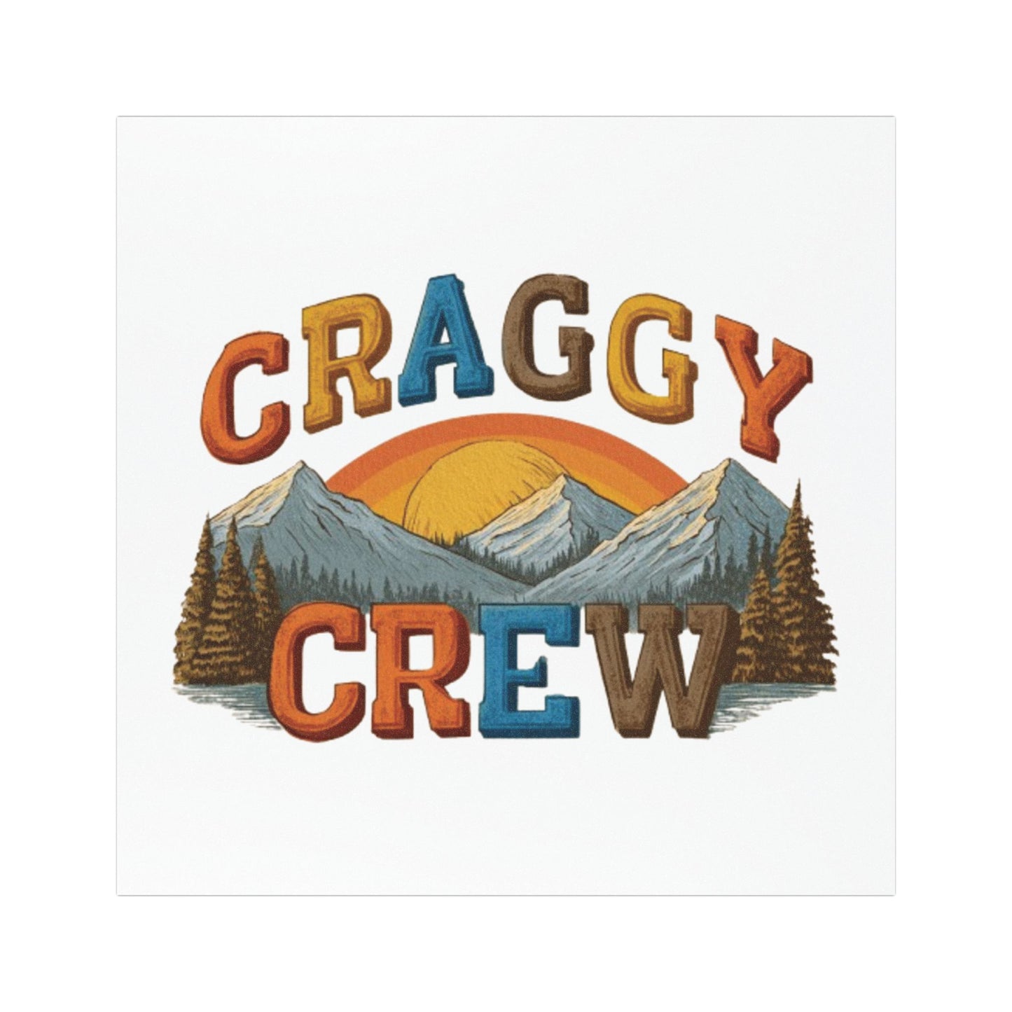 Craggy Crew Car Magnet