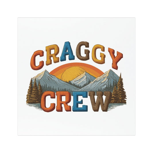 Craggy Crew Car Magnet