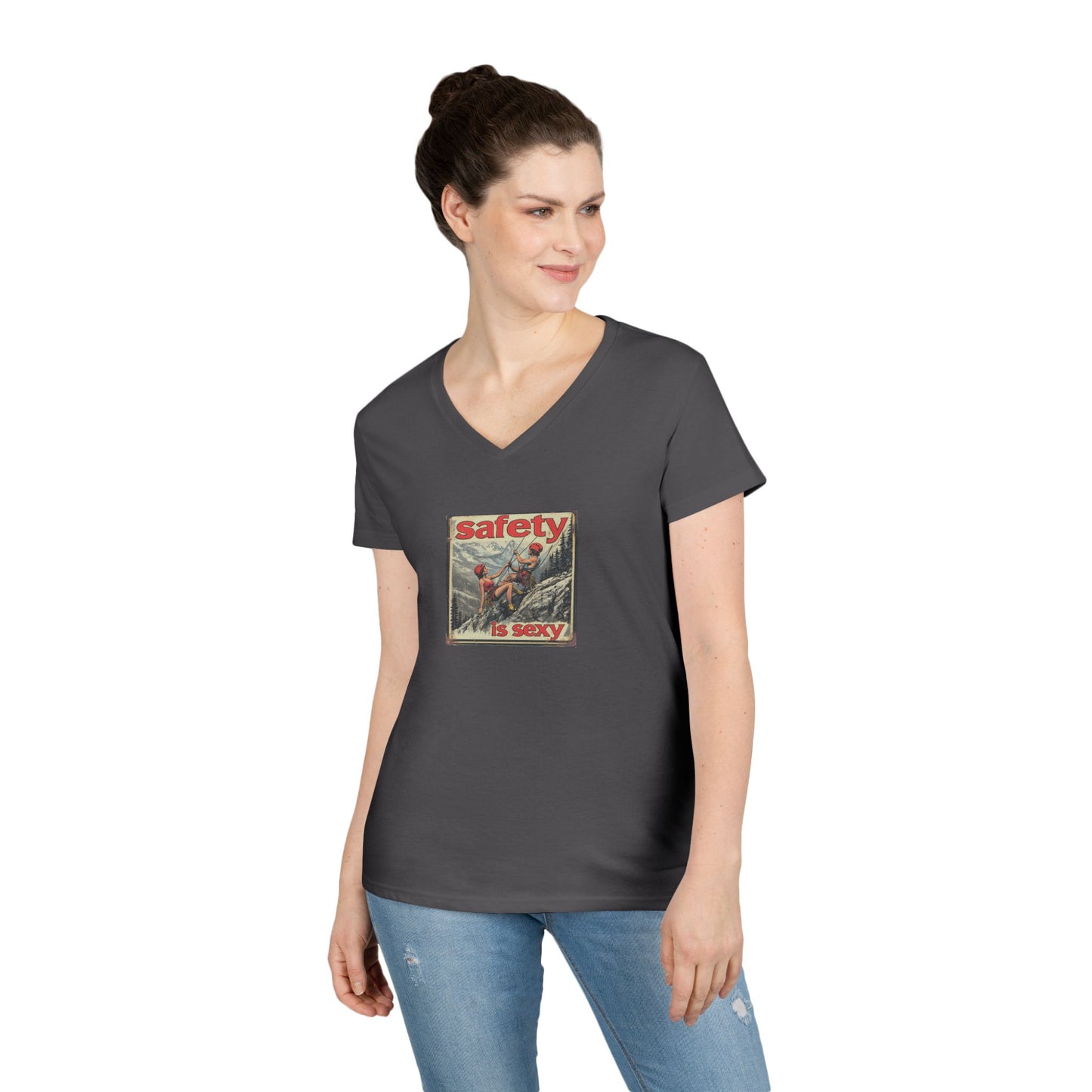 Helmets Make Me Swoon - V-Neck T-Shirt