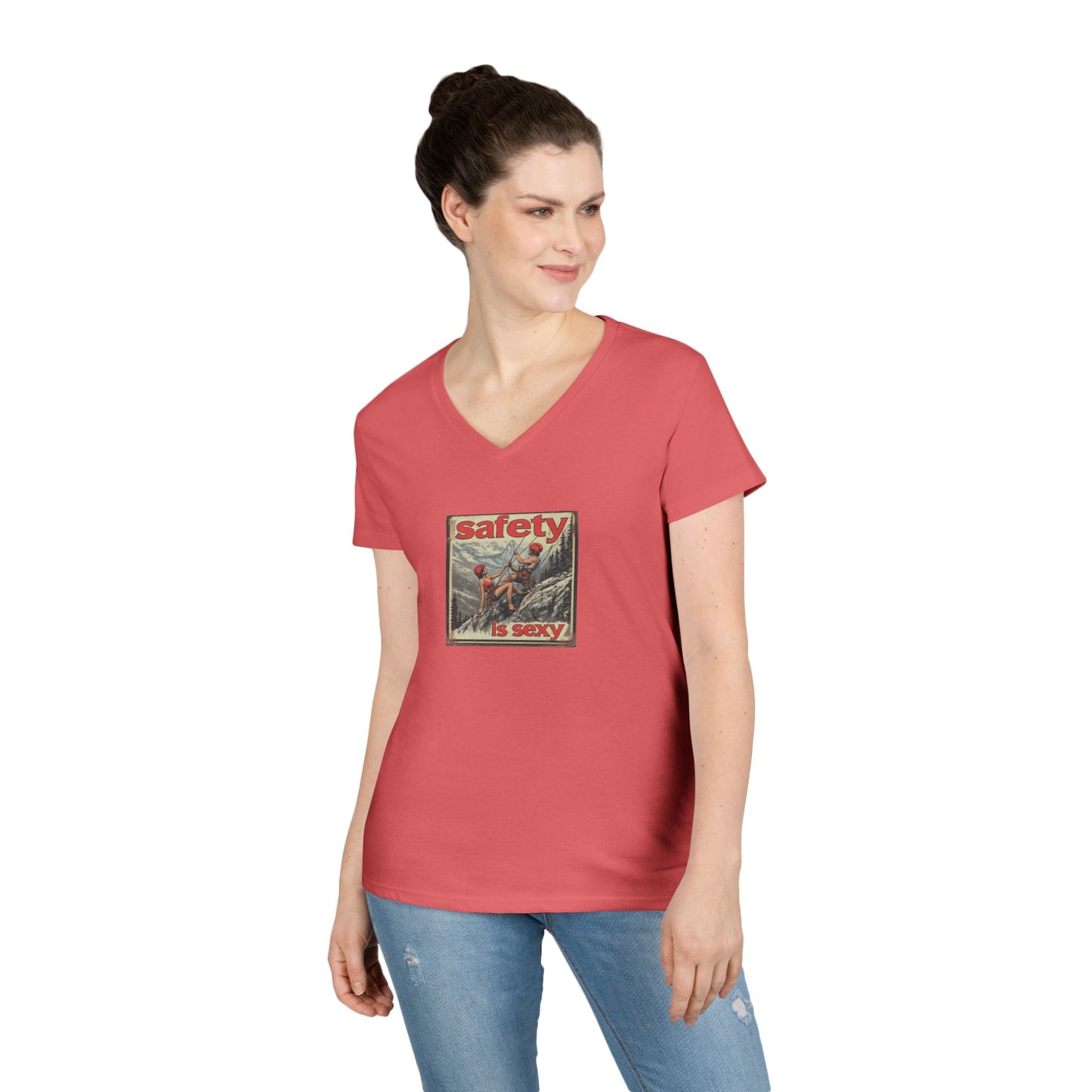 Helmets Make Me Swoon - V-Neck T-Shirt