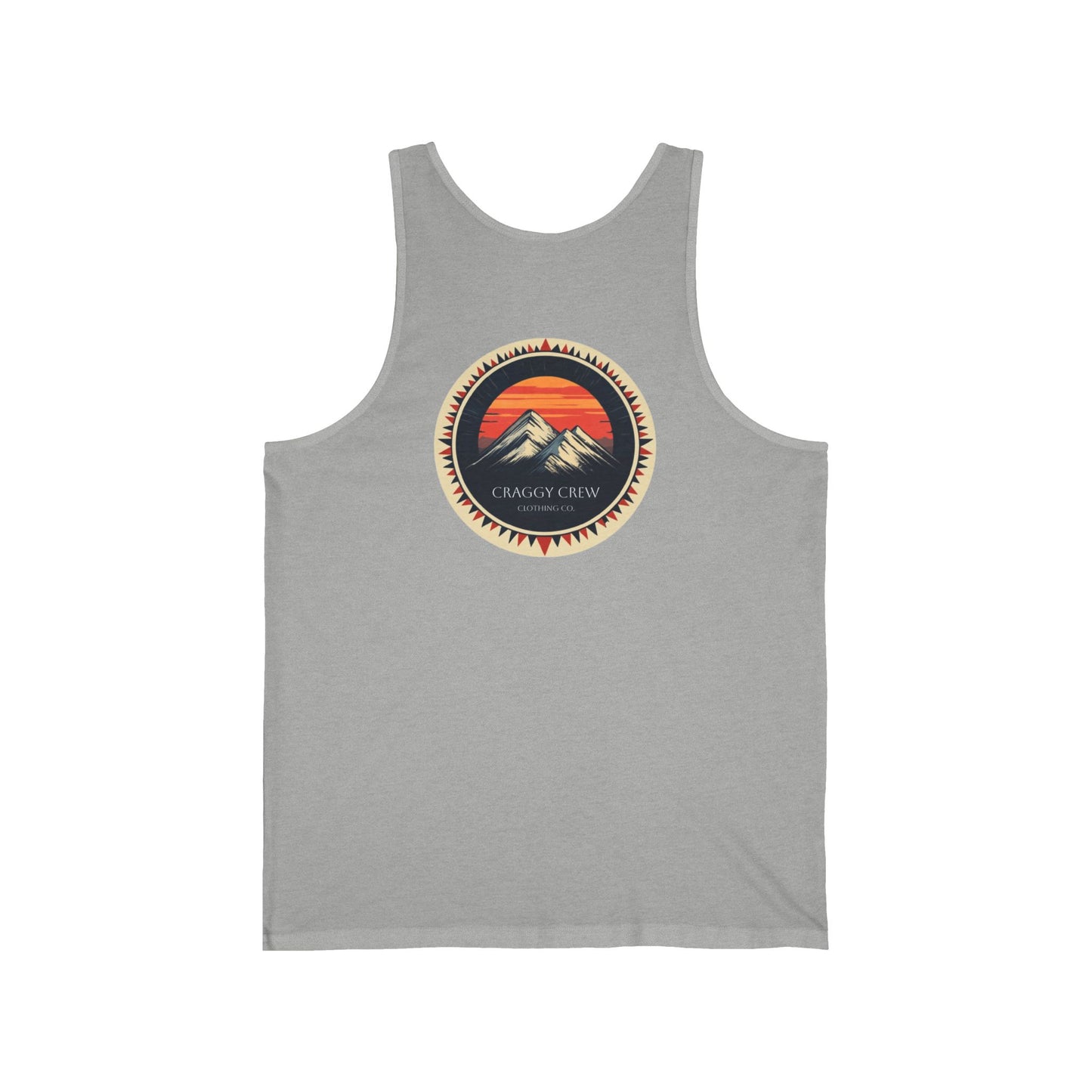 Sacred Sunrise Unisex Jersey Tank (Image On Back)