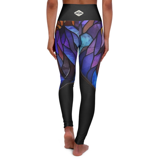 Purple Power High Waisted Yoga Leggings