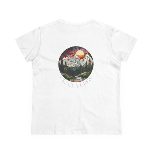 Goodnight Mountains Women's Midweight Cotton Tee