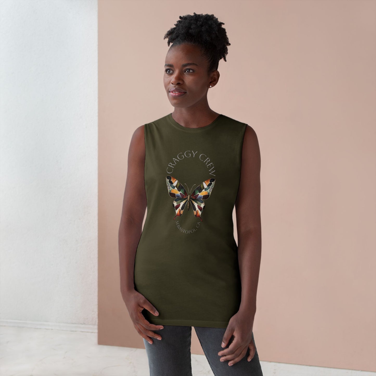 Butterfly Unisex Tank Top - Craggy Crew