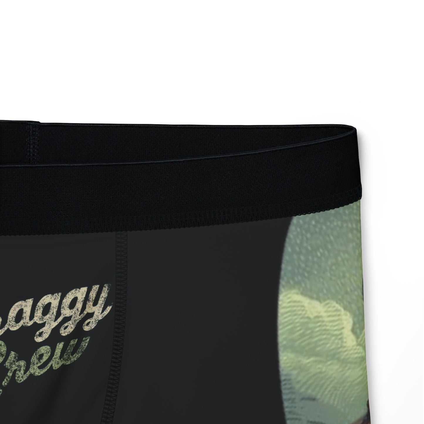 Green Alien Cheek Climber Men's Boxer Briefs