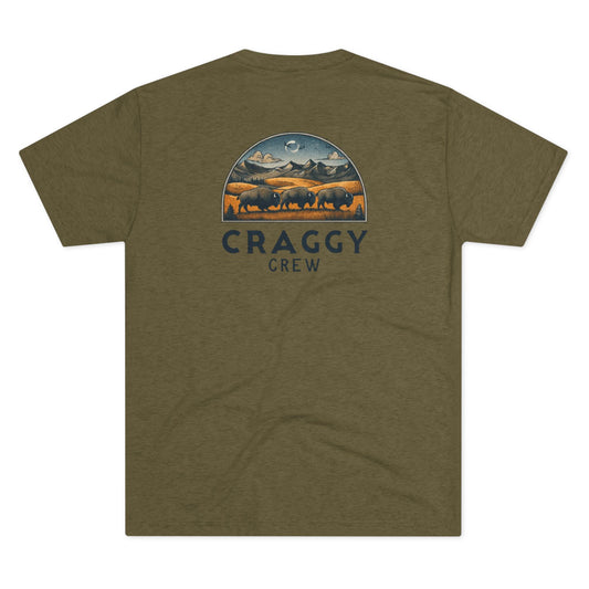 Buff Bison Tee (image on back)
